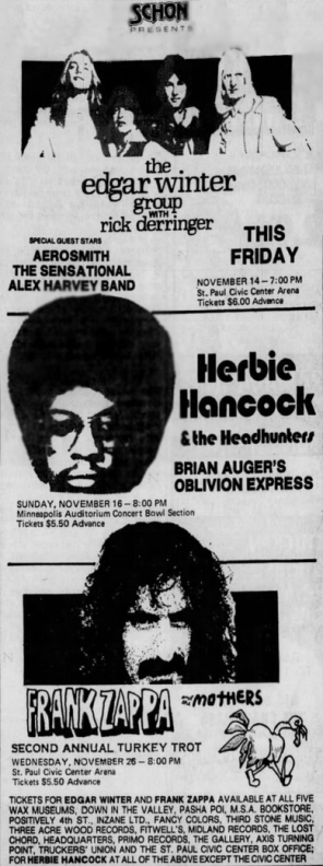 26/11/1975Civic Center, St. Paul, MN